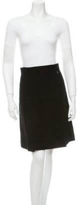 Chanel Wool A-Line Skirt