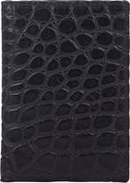 Thumbnail for your product : Barneys New York Men's Alligator Folding Card Case - Black