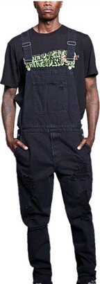 Men Denim Overalls Trousers Fansu Dungarees Vintage Work Bib Jeans Jumpsuits with Knee Pads Pockets Coveralls Pants Big Waist Plus Size 