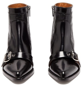 Chloé Rylee Buckled Leather Ankle Boots - Black