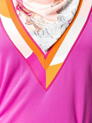 Emilio Pucci scarf panel longsleeved blouse