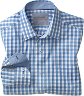 Thumbnail for your product : Johnston & Murphy Tailored Fit Bordered Gingham Shirt