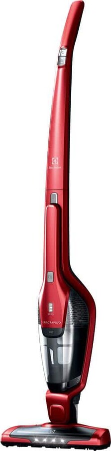 Ergorapido Pet Bagless, Cordless, with Detachable Handset in Red Stick Vacuum