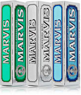 Thumbnail for your product : Marvis Classic Strong Mint, Aquatic Mint And Whitening Mint Toothpaste, 3 X 75ml - Colorless
