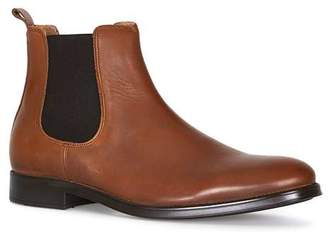 Selected HOMME'S Tan Leather Chelsea Boots