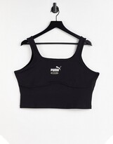 Thumbnail for your product : Puma Queen PLUS structured bralette in black