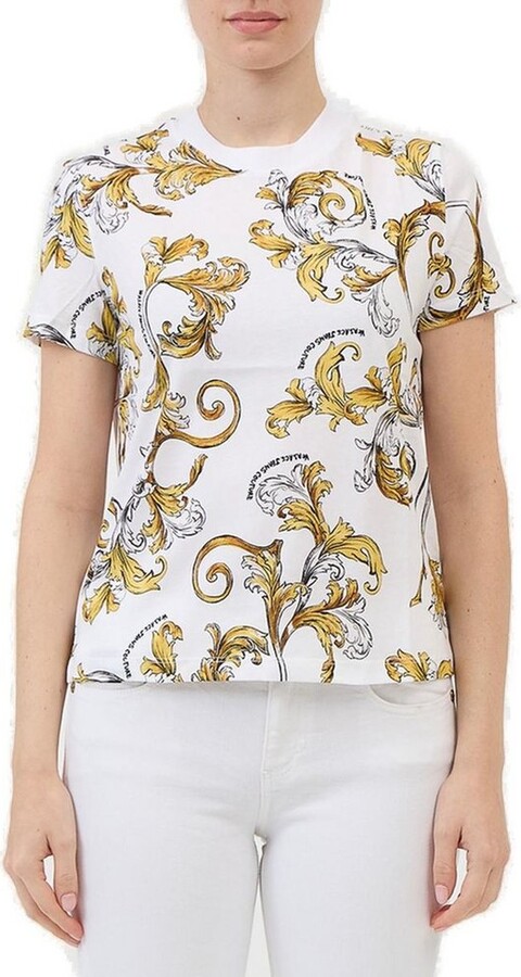 Versace Jeans Couture Barocco Printed Crewneck T-Shirt