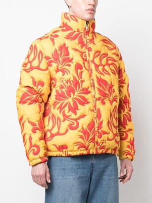 ERL Quilted Floral-Print Jacket