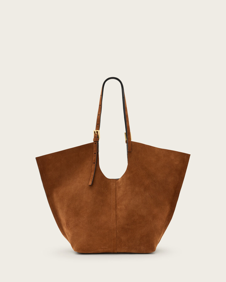 AllSaints Ara Suede Tote Bag