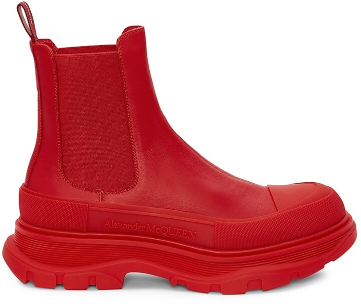 Alexander McQueen Red Men's Shoes | Shop the world's largest 