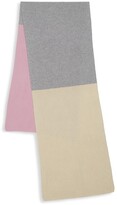 Thumbnail for your product : Rosie Sugden Ribbed Cashmere Colorblock Shawl Scarf