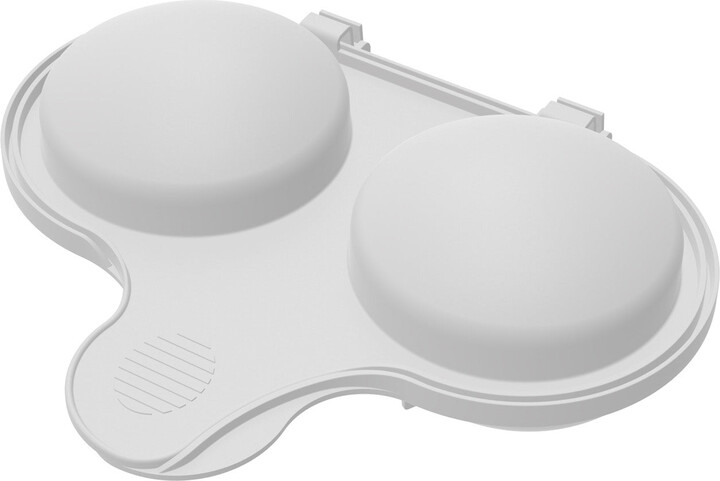 Nordicware Melamine Microwave 2 Cavity Egg Poacher, White