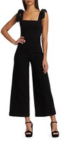Thumbnail for your product : Alice + Olivia Jeans Kinley Tie-Shoulder Gaucho Jumpsuit