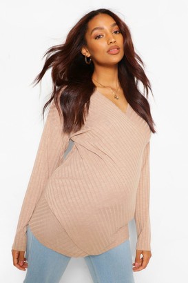 maternity wrap sweater