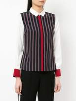 Thumbnail for your product : GUILD PRIME striped contrast trim shirt