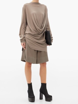 Moncler + Rick Owens Sisy High-rise Knitted Shorts