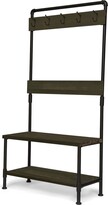 Thumbnail for your product : Christopher Knight Home Hansen Outdoor Industrial Acacia Wood Bench with Shelf and Coat Hooks