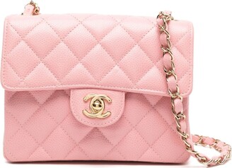 Chanel Lunch Box Shoulder Bag in Pink Gingham at 1stDibs