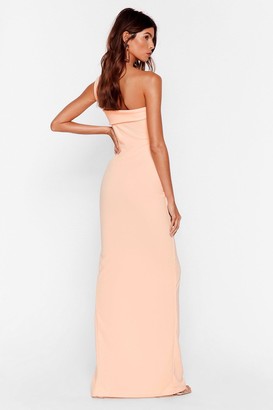 Nasty Gal Womens My Plus One Shoulder Maxi Dress - Pink - 10
