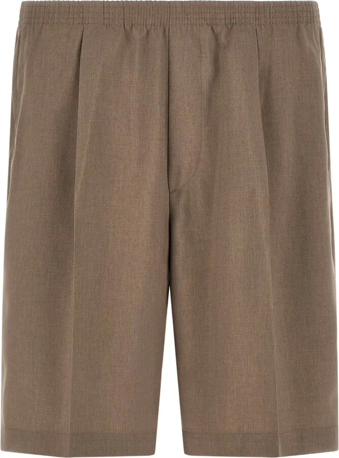 Cellar Door Elasticated Waistband Pleated Shorts