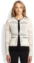 Thumbnail for your product : Nanette Lepore Journey Lace Cardigan Jacket