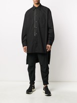 Thumbnail for your product : Y-3 Asymmetric Hem Embroidered Logo Shirt