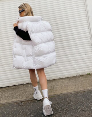 ASOS Weekend Collective oversized vest in white