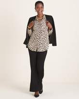 Thumbnail for your product : Chico's Chicos Silky Soft Dotted Cheetah-Print Half-Placket Shirt
