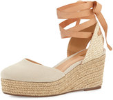 Thumbnail for your product : Schutz Caysey Jute/Canvas Espadrille Wedge, Natural