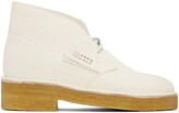Thumbnail for your product : Clarks Originals White Suede 221 Desert Boots