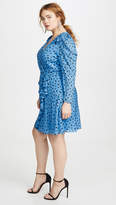 Thumbnail for your product : Rebecca Taylor Long Sleeve Dot Wrap Dress