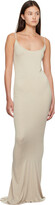 Thumbnail for your product : Rick Owens Lilies Taupe Scoop Maxi Dress