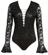 Thumbnail for your product : WAYF Women's Hunter Lace-Up Bodysuit