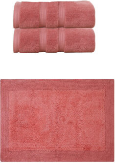 Latitude Run Buariki Collection 100% Soft Cotton Bath Towel Set & Bath Rug