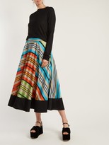 Thumbnail for your product : Mary Katrantzou Alice Striped Organza Skirt - Multi