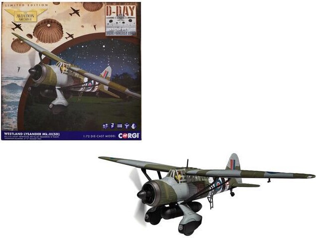 Corgi Westland Lysander Mk. III Aircraft ''Lucky' Newhouse' (1944) British Royal Air Force 1/72 Diecast Model