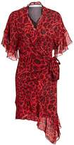 Thumbnail for your product : IRO Link Leopard Print Wrap Dress