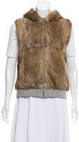 Thumbnail for your product : Theory Hooded Fur Vest
