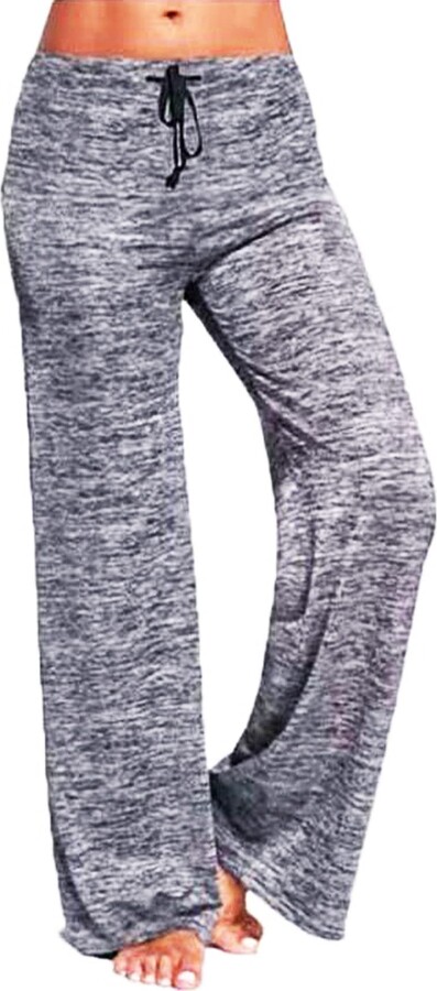 Boni caro 1 Pack Women's Pyjama Bottoms - Casual Soft Trousers Wide Leg ...