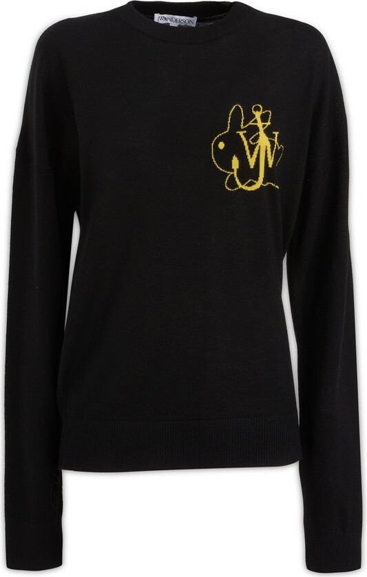 J.W.Anderson Logo Intarsia Knit Crenweck Jumper