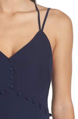 Harlyn Button Detail Asymmetrical Dress