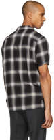 Thumbnail for your product : Attachment Black and White Short Sleeve Check Shirt