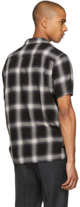 Attachment Black and White Short Sleeve Check Shirt