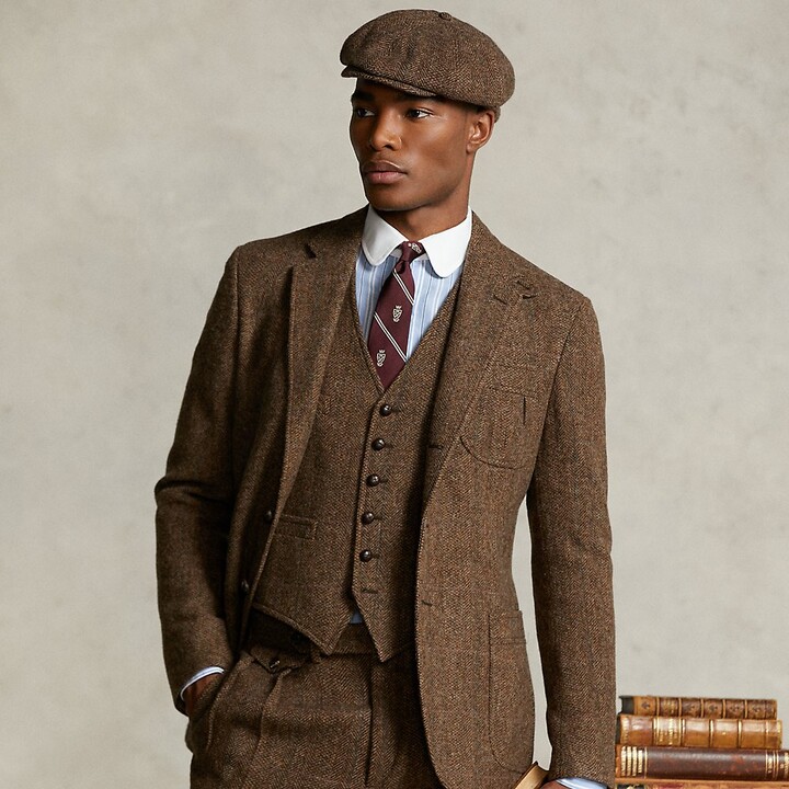 Herringbone Tweed Jacket Mens | ShopStyle