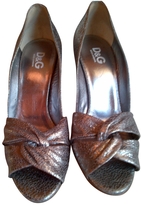 Thumbnail for your product : Dolce & Gabbana Silver Leather Sandals