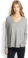 Thumbnail for your product : Feel The Piece Robin Slouched Oversized Thermal Tee