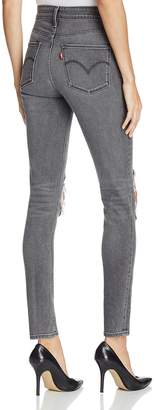 Levi's 721 High Rise Skinny Jeans in Washed Black