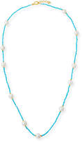 Thumbnail for your product : Dina Mackney Long Sleeping Beauty Turquoise & Pearl Necklace, 36"