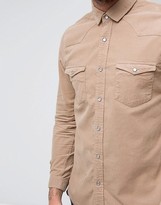 Thumbnail for your product : ASOS Regular Fit Cord Western Shirt