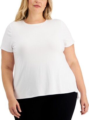 Alfani Plus Size Solid T-Shirt, Created for Macy's - ShopStyle